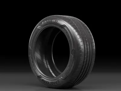 Tire R17 - Goodyear Eagle F1 Asymmetric 3 3D model