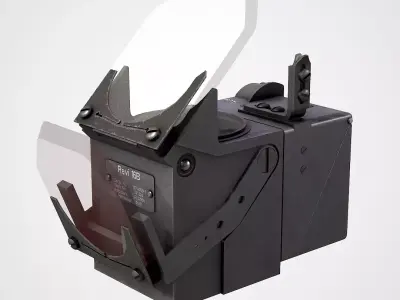 Revi 16B  WWII German optical sight  Low-poly 3D model