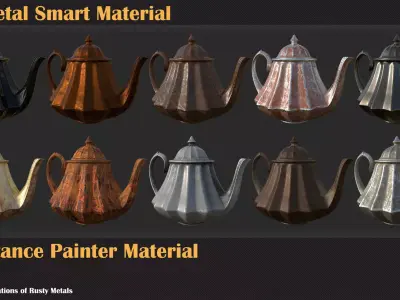 32 Metal Smart Material -  VOL22 3D model