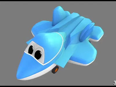 3d model  toys and games  vehicle toy airplane kids toys  3D model