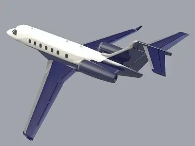 Embraer Legacy 500 private jet 3D model
