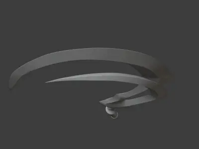 Noob Saibot sickle from Mortal Kombat 11 - Serrated sting 3D print model