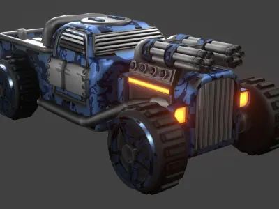 APC sports car Free low-poly 3D model