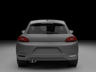 lowpoly game ready car model Free low-poly 3D model