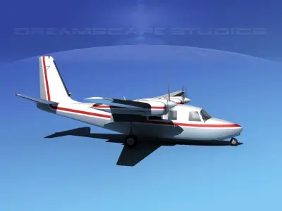 Rockwell Aero Commander 560 V01 3D model