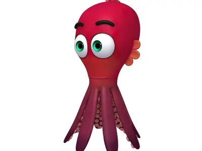 Octopus Cartoon 3D model