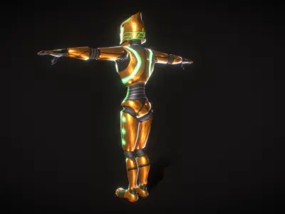 Legendary Robot - Free Low Poly 3d model Free low-poly 3D model