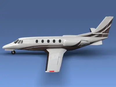 Cessna Citation XLS private jet 3D model