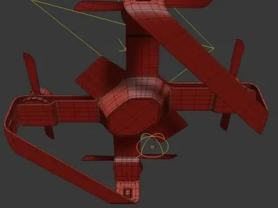 Concept Racing drone vray 3d model Low-poly 3D model