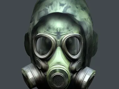 Helmet 3d model military combat Military Low-poly Low-poly 3D model