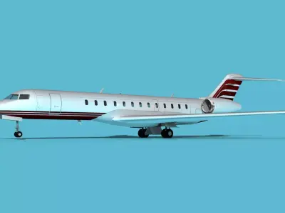 Bombardier Global 7000 V03 3D model