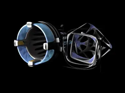 Teleport Gates Free 3D model