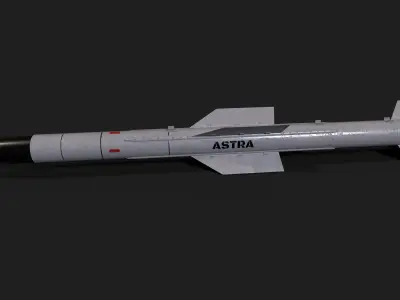 astra mk3 air to air missile Low-poly 3D model