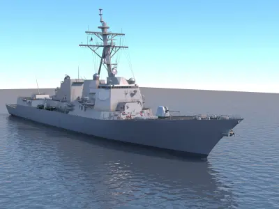 US Navy Arleigh Burke 3D model