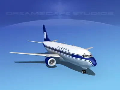 Boeing 737-300 Sabena 3D model