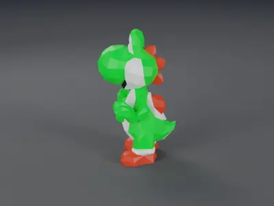 Low-Poly Yoshi nintendo 3D model