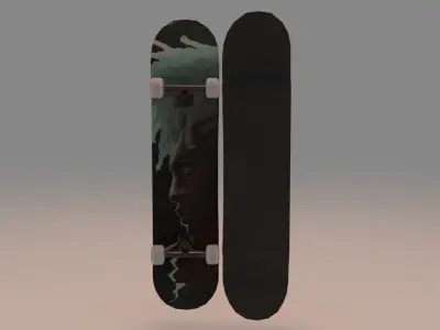 Arcane Ekko Skateboard Skate  3D model