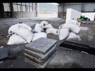 3D scanned trash Low-poly 3D model