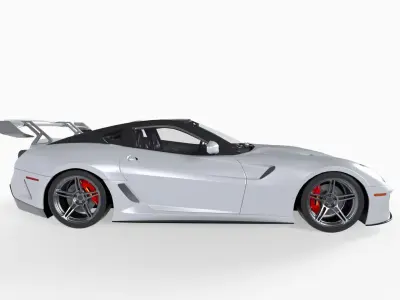 Super Sport Car Low-poly 3D model