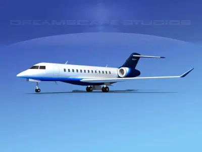 Bombardier Global Express 6000 V16 3D model
