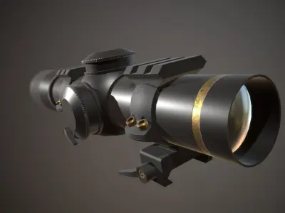 FX II Short Range Scope Free low-poly 3D model