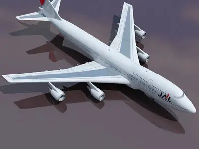 JAL Japan Airlines 3D model