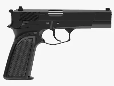 FN HP-DA Pistol 3D model