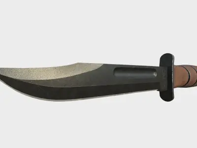 Kabar Knife Pack with Sheath 3D model