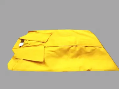 Yellow Shirt Low-poly 3D model