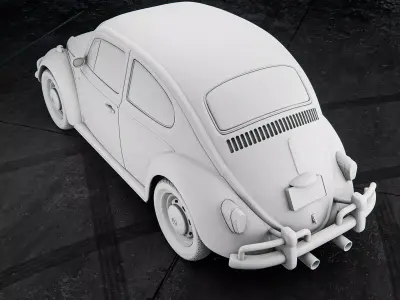 Volkswagen Beetle 1965 RoZ 3D print model