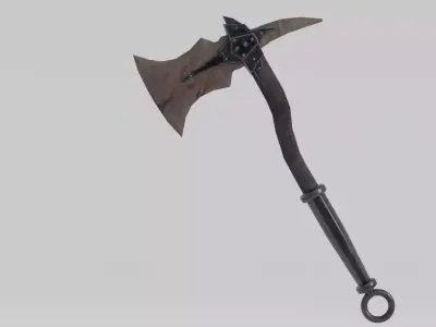 Dragon bon ax Low-poly 3D model