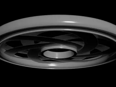 Ultra Silent HexaToroidal Propeller - Concept 3D model