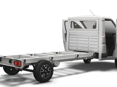 Fiat Ducato Chassis Truck SCab 4300WB HQInterior 2023 3D model