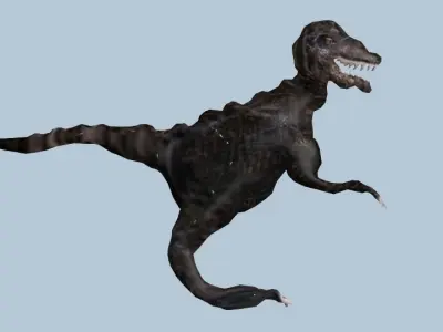 Jojosauras vulture Low-poly 3D model