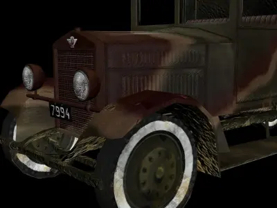 Fiat 621 L Low-poly 3D model