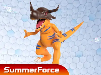 Greymon - Digimon 3D model