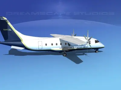 Dornier 328-130 Air Charter Intl 3D model