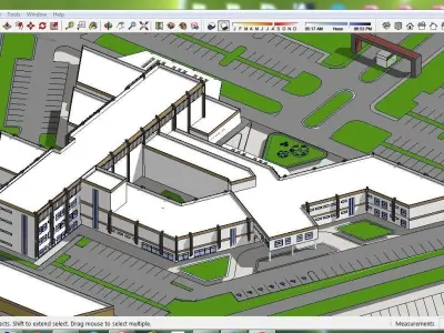 Sketchup Hospital E3 3D model