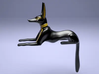Egyptian Anubis Dog 3D model