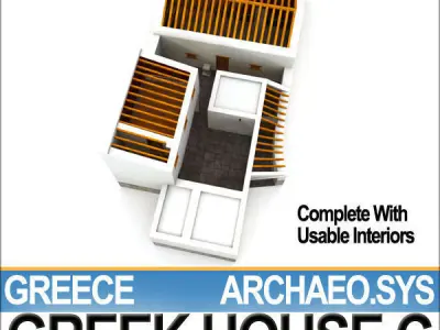 Ancient Greek House C 3D model