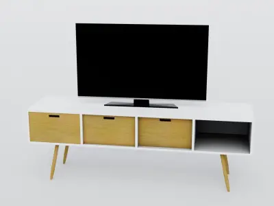 Contemporary Furniture Collection Free Free low-poly 3D model