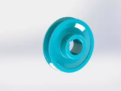 Simple Sheave 58 Bore 2 OD Free 3D model