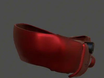 Gas mask helmet 3d model scifi Low-poly  Low-poly 3D model 561
