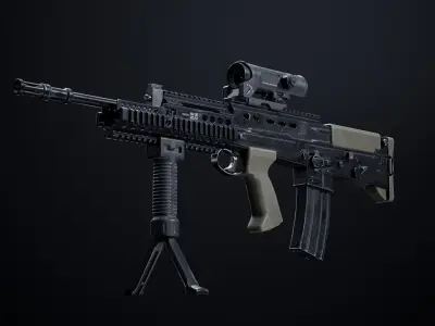 L85A2 - SA80 Variants Low-poly 3D model