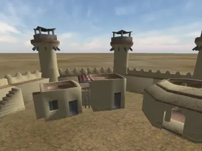 Arabic City - Collection Low-poly 3D model