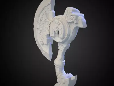 Stylized Axe 07 3D model