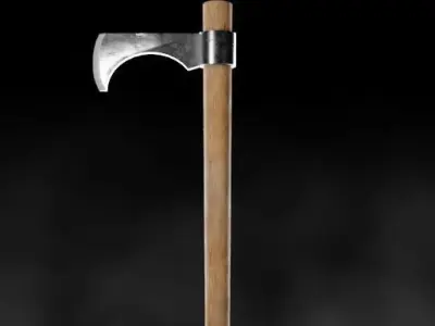 Tomahawk Axe Game Ready PBR Low-poly 3D model Free low-poly 3D model