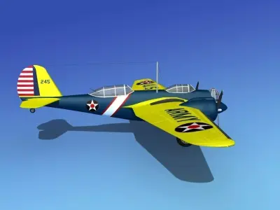 Martin B-10 V02 USAAC 3D model