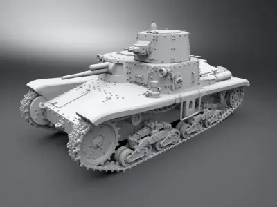 Fiat M11 39 3D print model