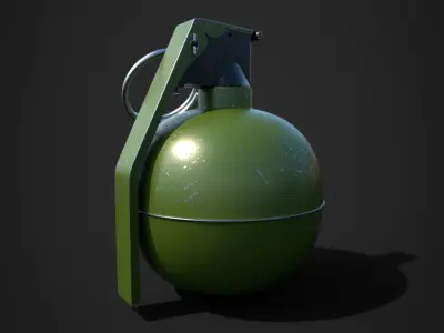 Hand Granade Free 3D model